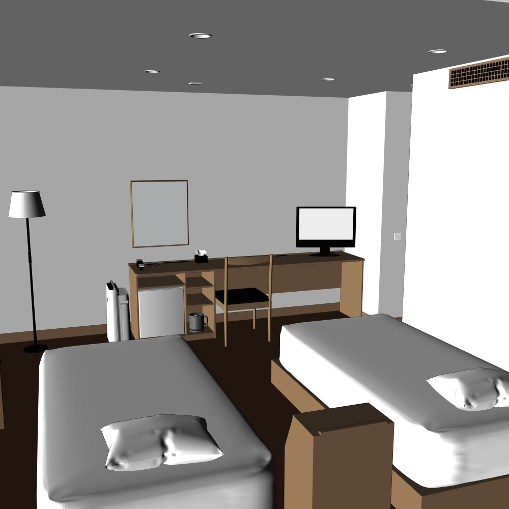 3Dビジネスホテル(CLIPSTUDIOPAINT用)