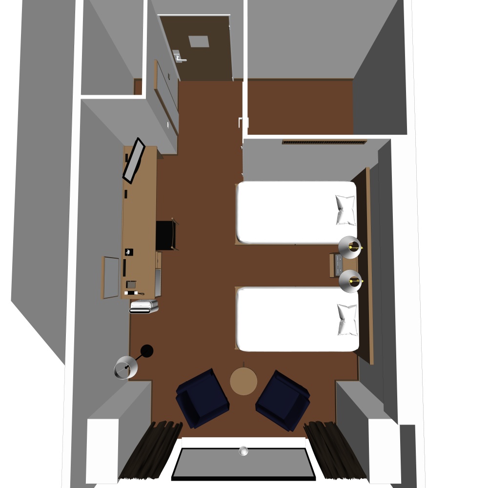 3Dビジネスホテル(CLIPSTUDIOPAINT用)