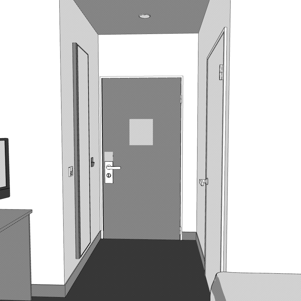 3Dビジネスホテル(CLIPSTUDIOPAINT用)