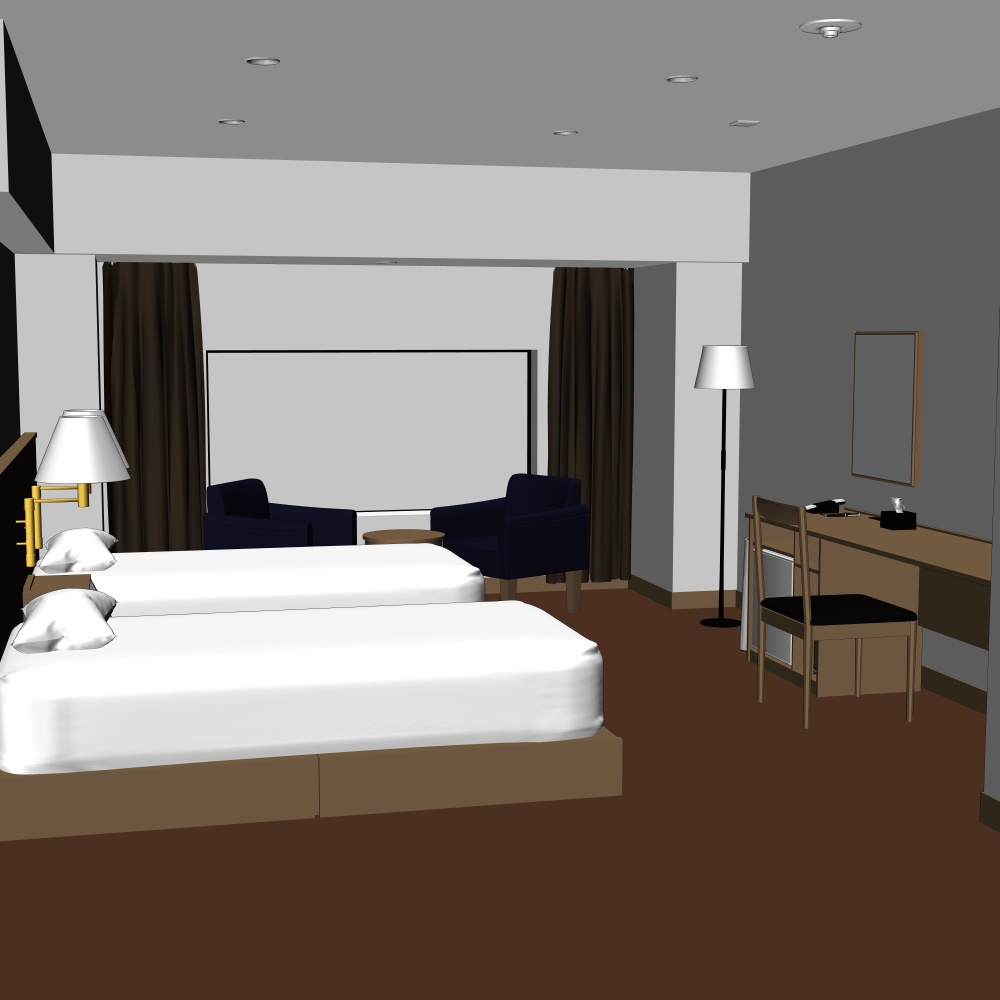 3Dビジネスホテル(CLIPSTUDIOPAINT用)