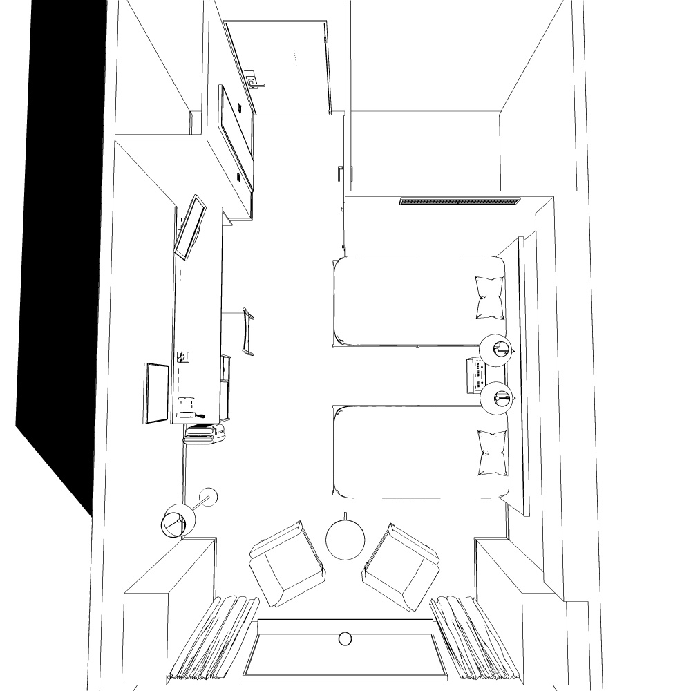 3Dビジネスホテル(CLIPSTUDIOPAINT用)