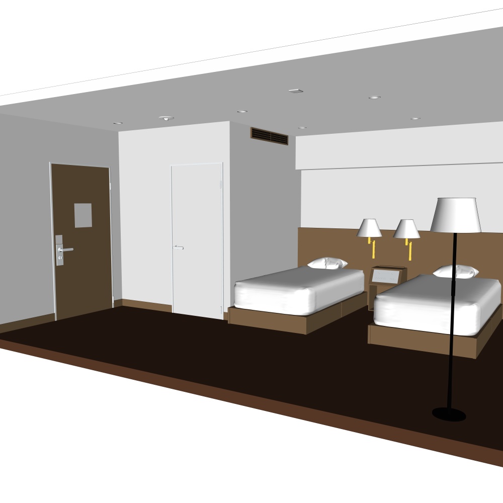 3Dビジネスホテル(CLIPSTUDIOPAINT用)