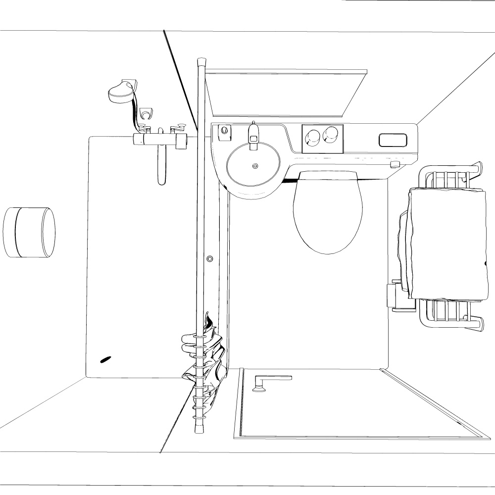 3Dユニットバス・トイレ(CLIPSTUDIOPAINT用)