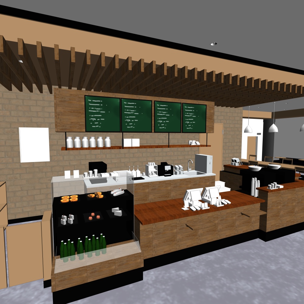 3Dカフェ・喫茶店(CLIPSTUDIOPAINT用)