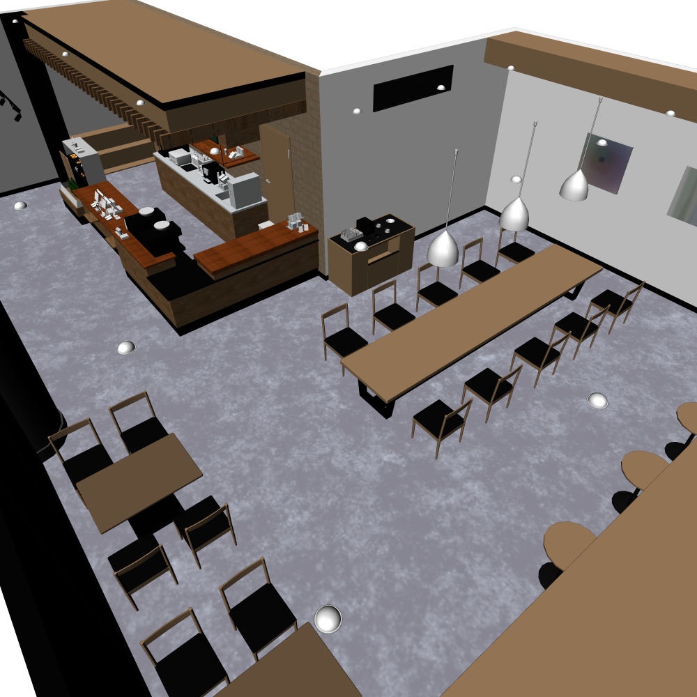 3Dカフェ・喫茶店(CLIPSTUDIOPAINT用)