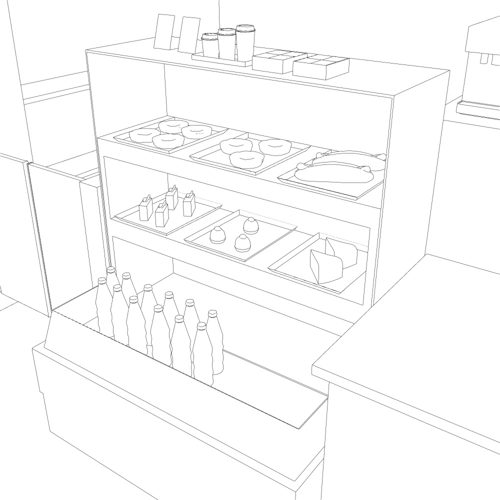 3Dカフェ・喫茶店(CLIPSTUDIOPAINT用)