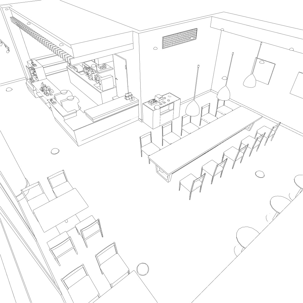 3Dカフェ・喫茶店(CLIPSTUDIOPAINT用)