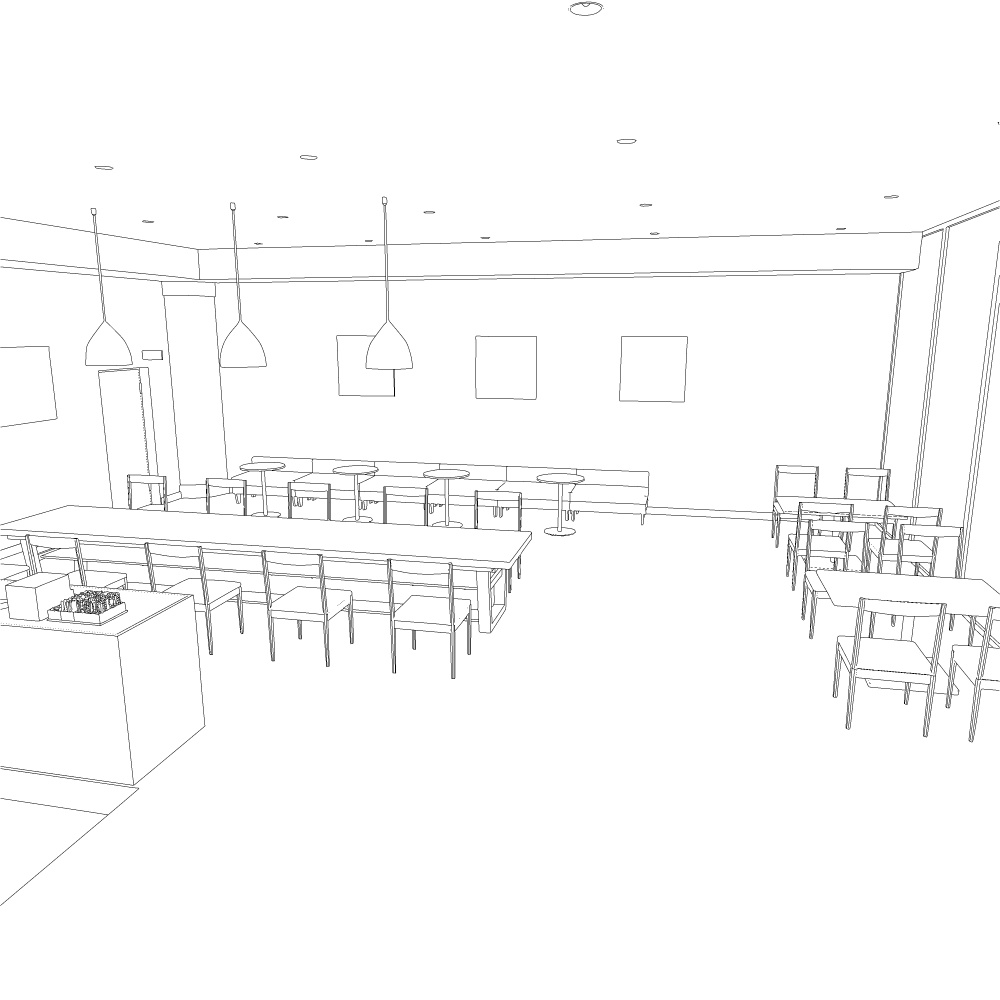 3Dカフェ・喫茶店(CLIPSTUDIOPAINT用)