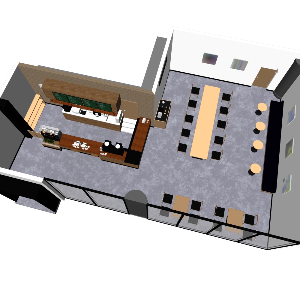 3Dカフェ・喫茶店(CLIPSTUDIOPAINT用)