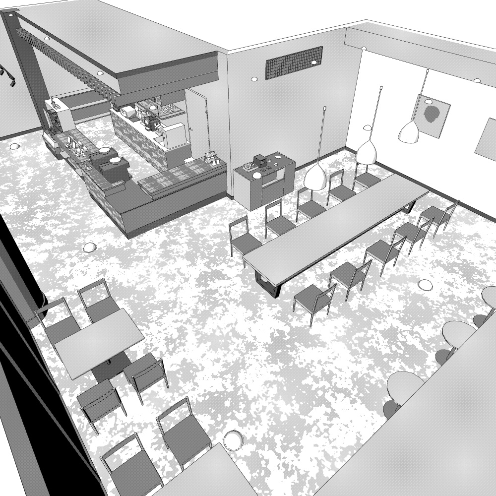 3Dカフェ・喫茶店(CLIPSTUDIOPAINT用)