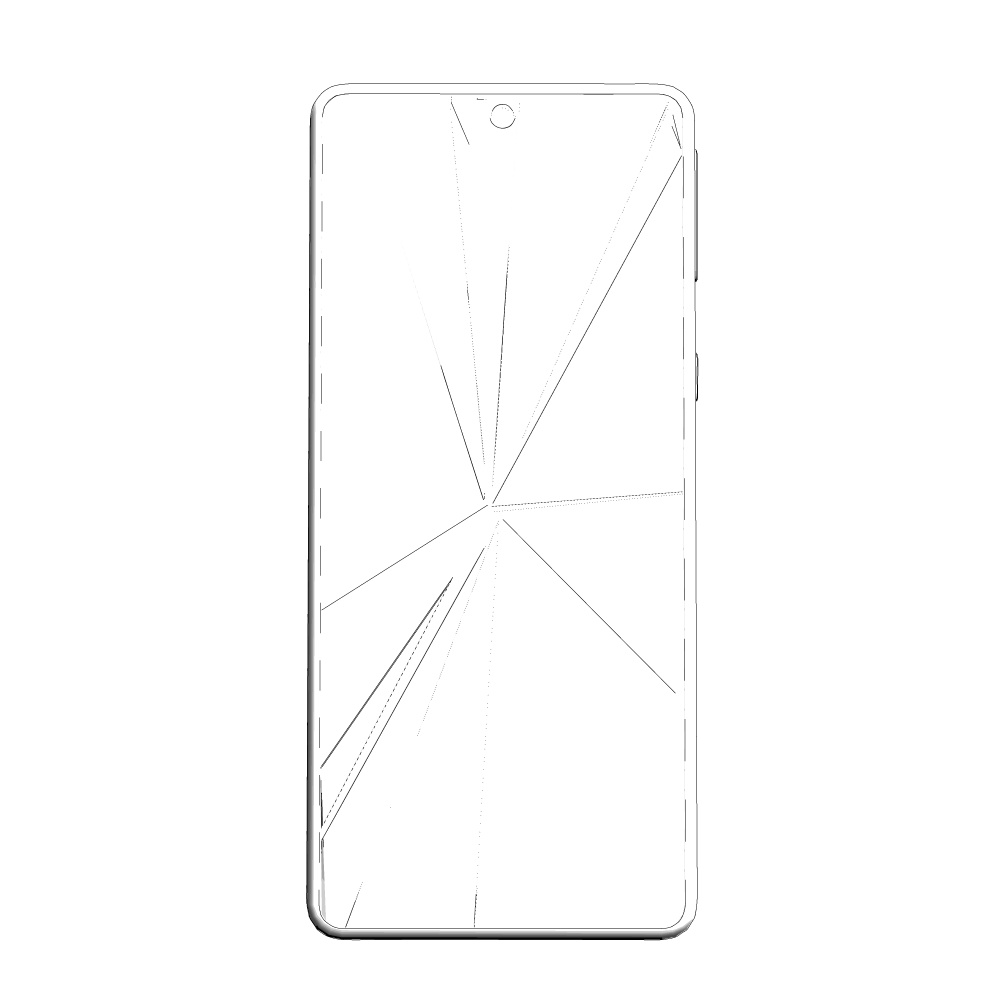 3Dスマートフォン(画面割れ)