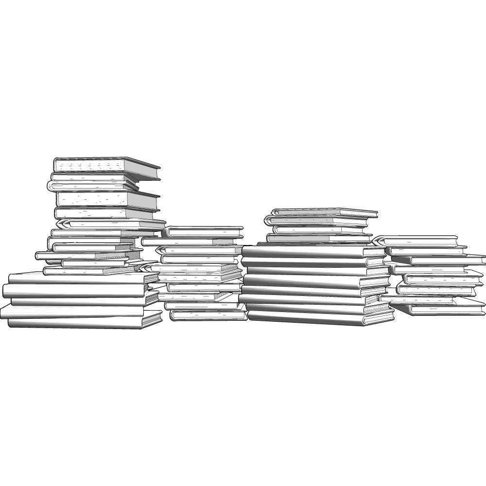 3D散らかしセット(本の山)