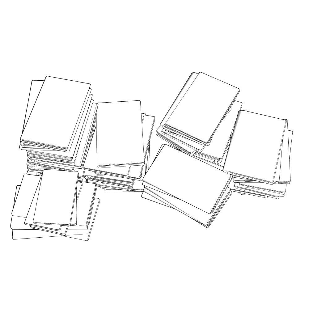 3D散らかしセット(本の山)