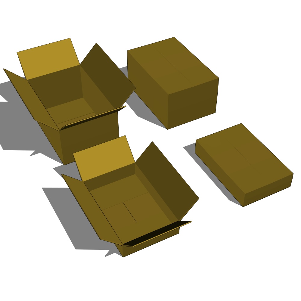 3Dダンボール(大小開閉4種類)