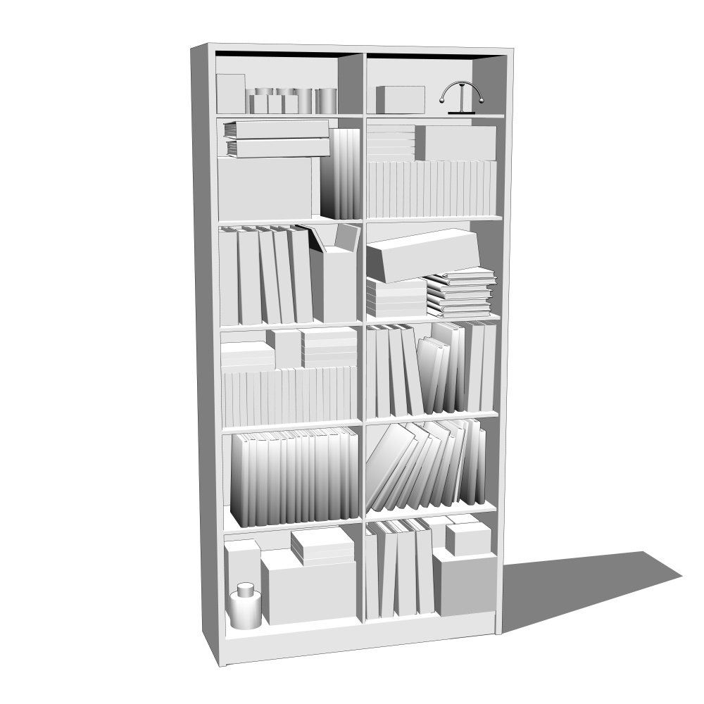 3D_本棚(乱雑)