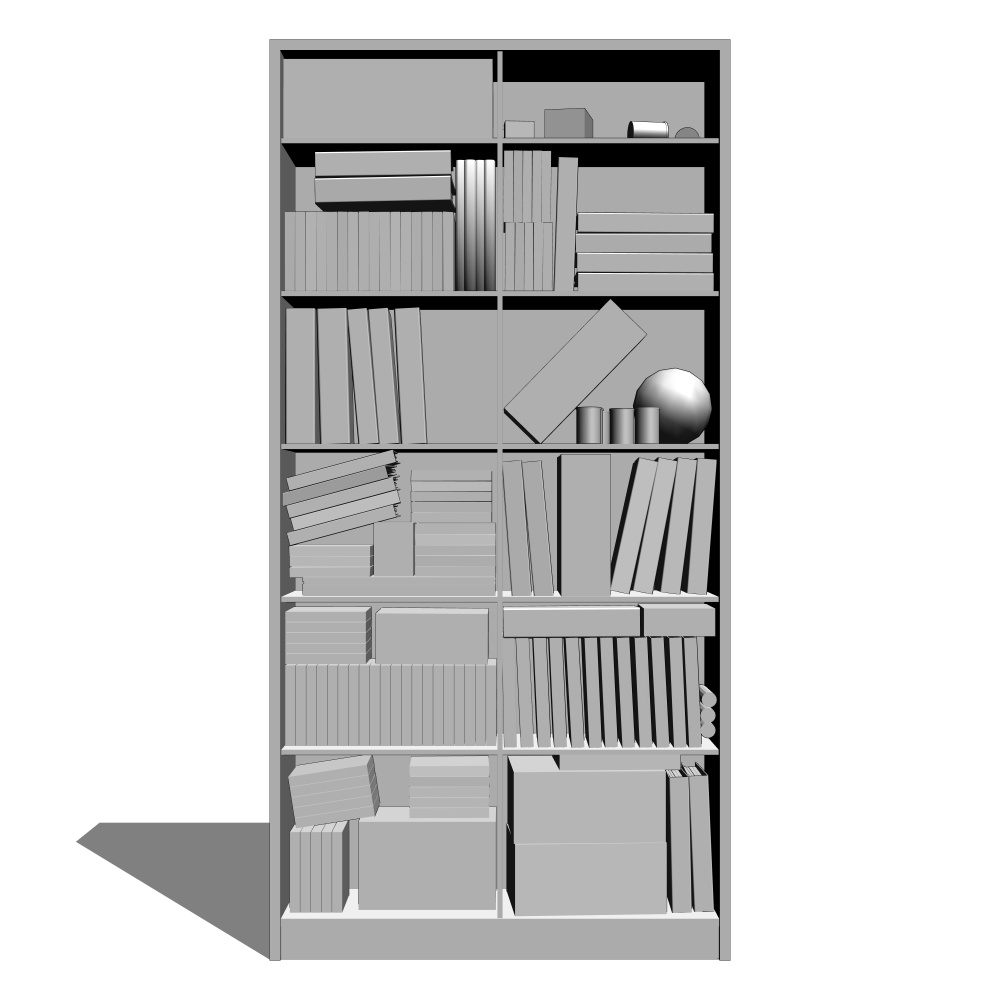 3D本棚(乱雑)2