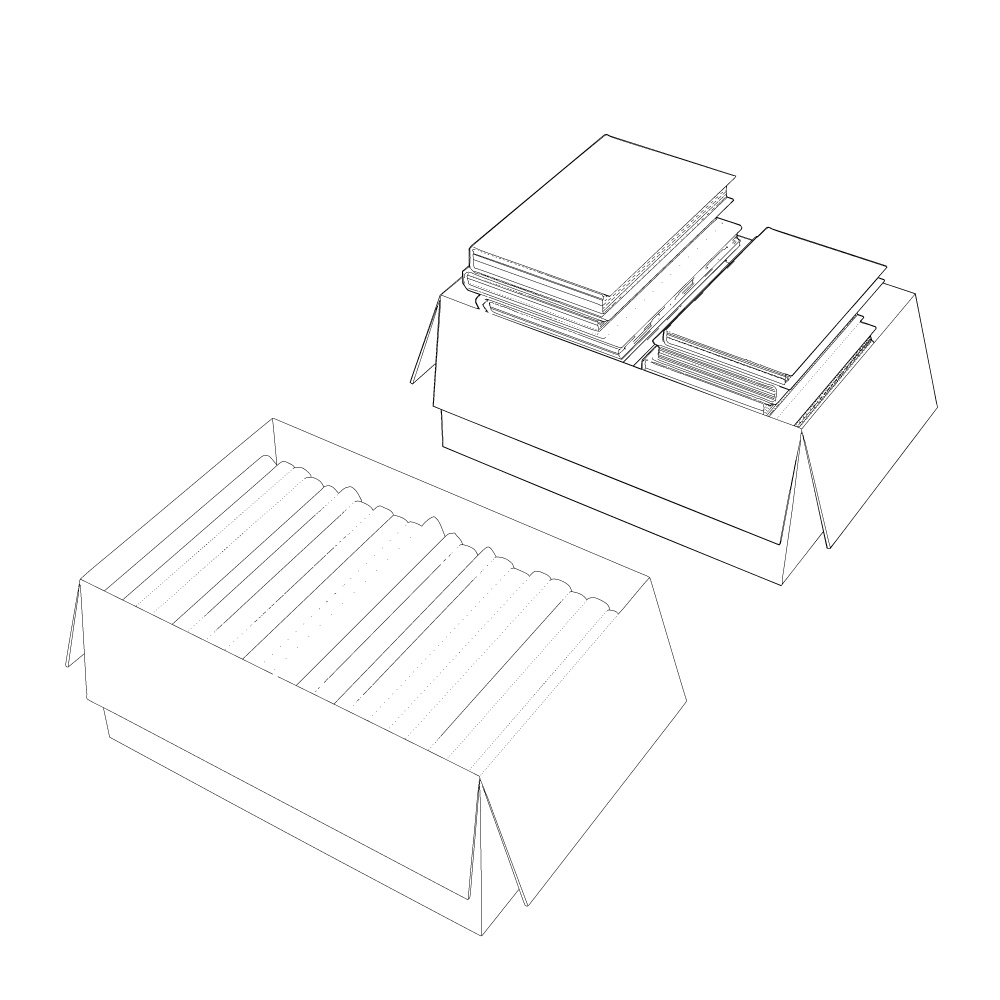 3D_本が詰まったダンボール