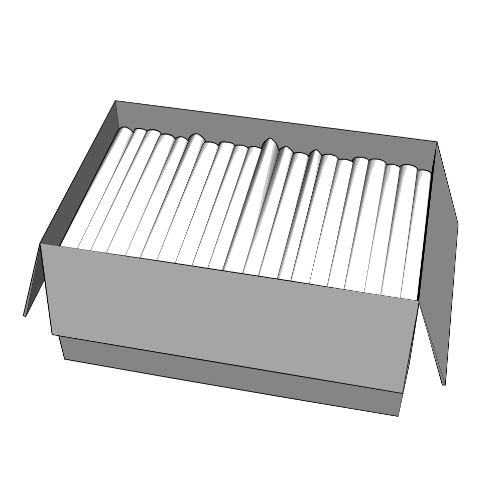 3D_本が詰まったダンボール