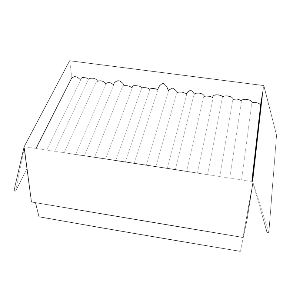 3D_本が詰まったダンボール