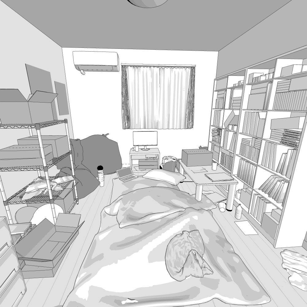 3D_汚部屋