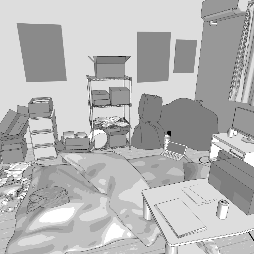 3D_汚部屋
