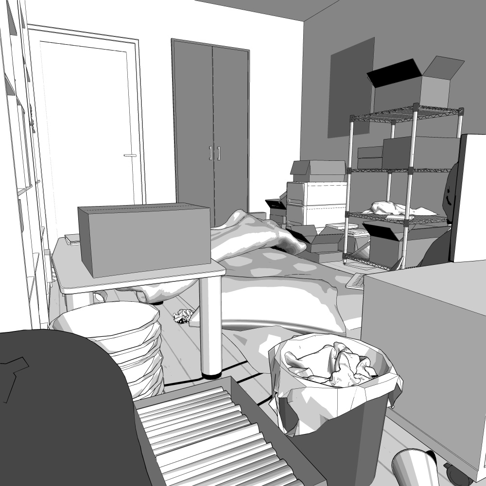 3D_汚部屋