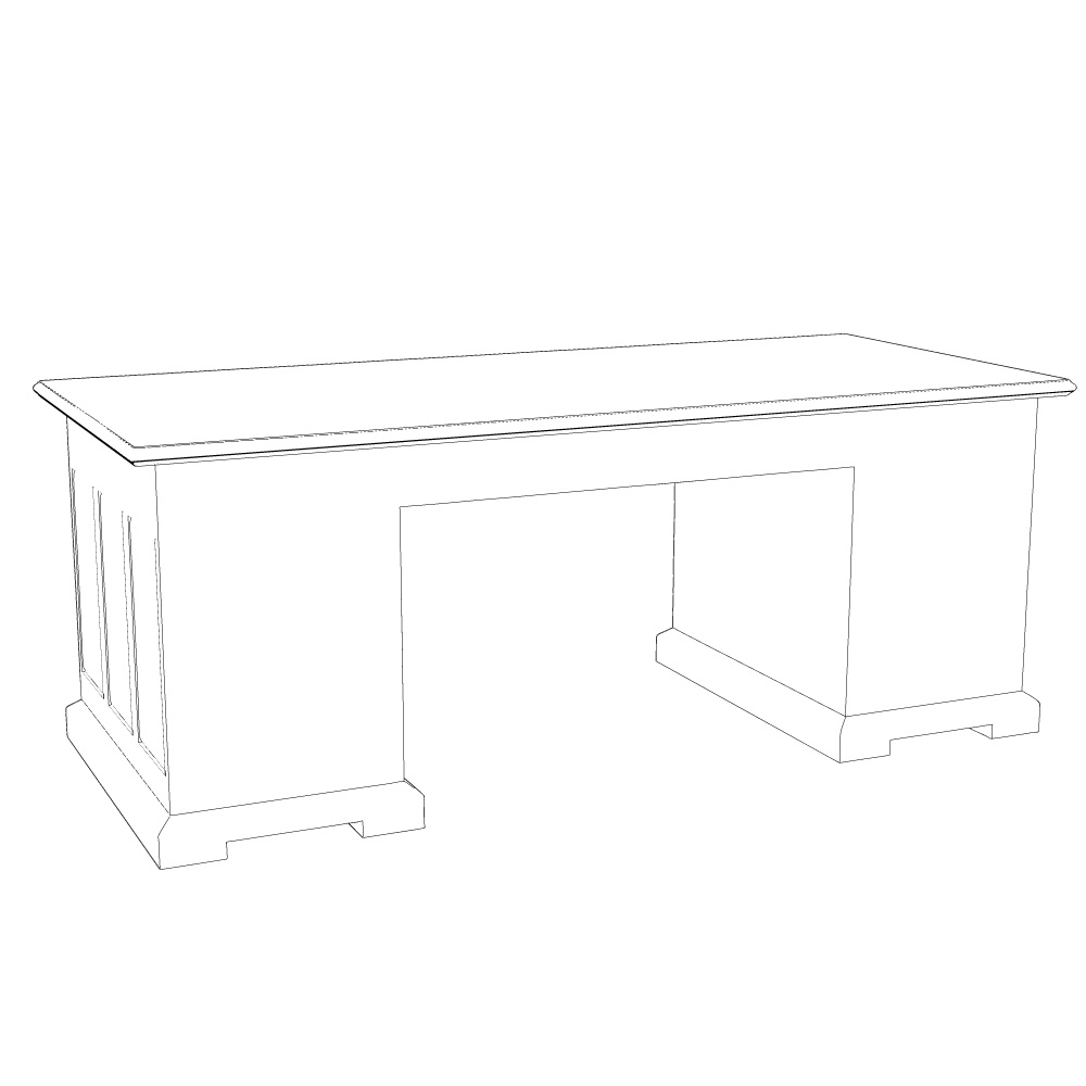 3D_エラい人のデスク