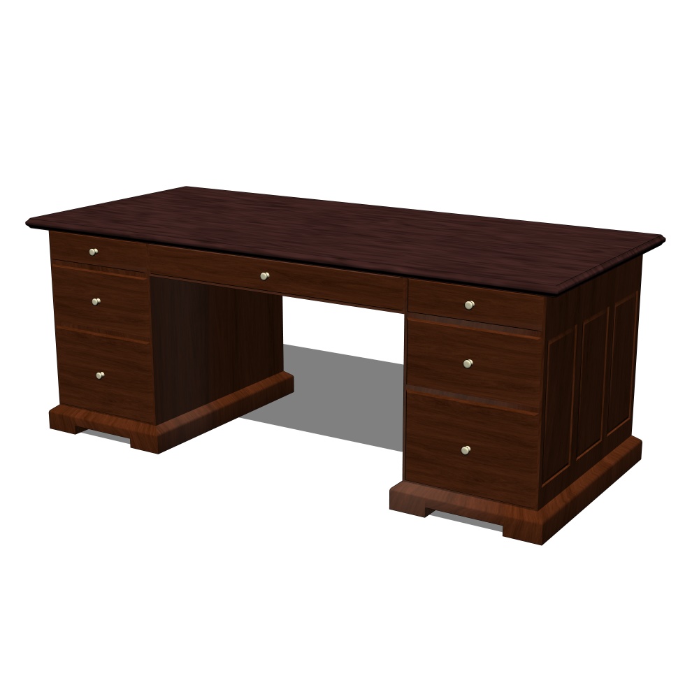 3D_エラい人のデスク