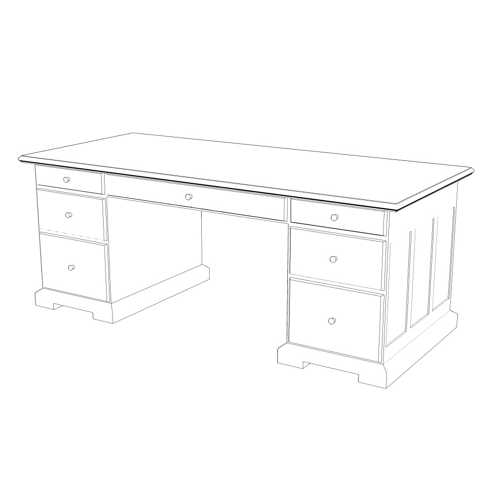 3D_エラい人のデスク