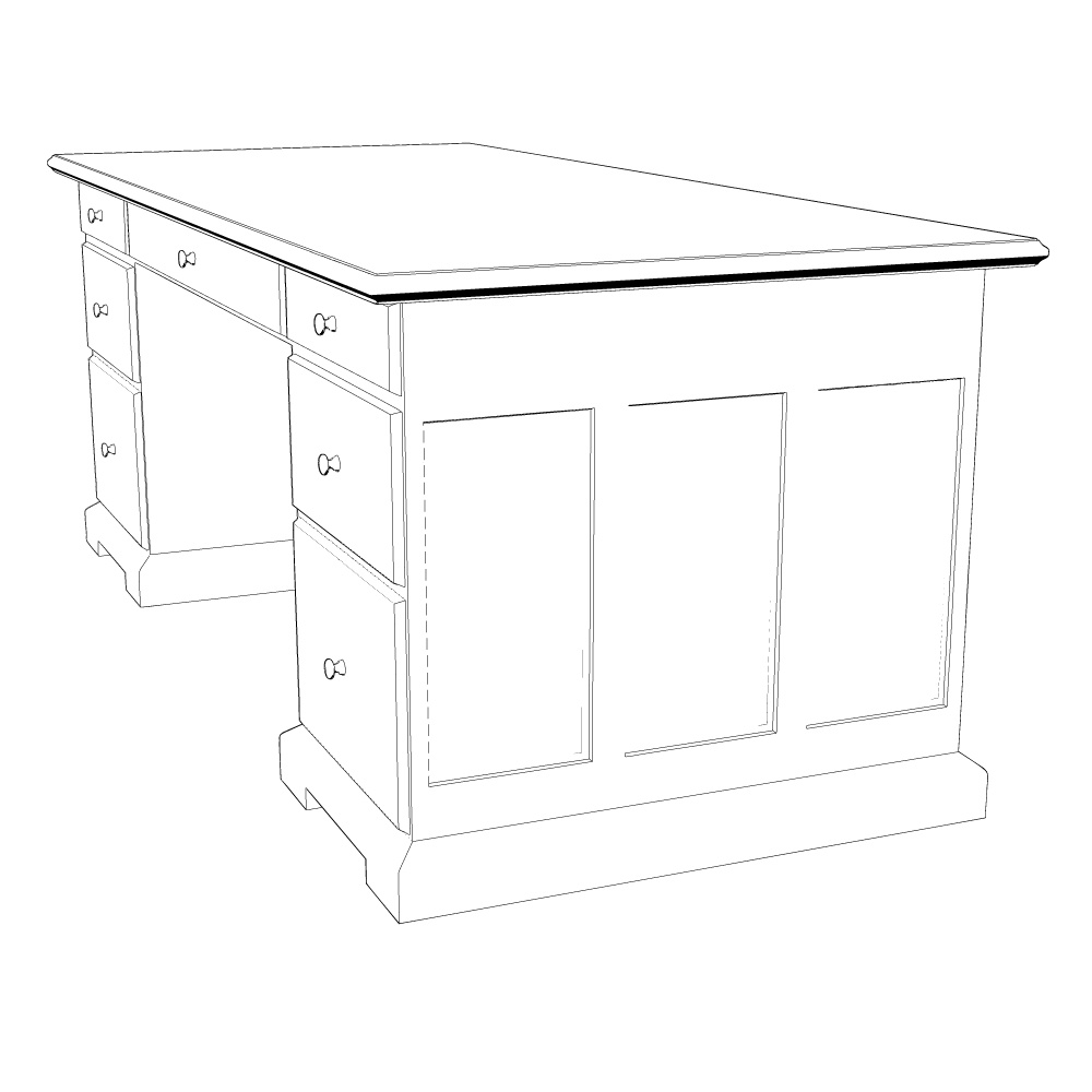 3D_エラい人のデスク