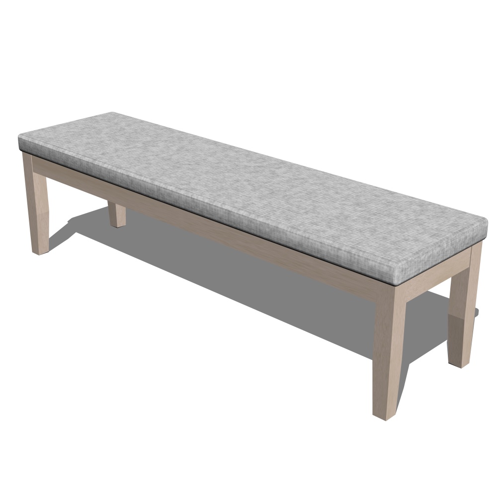 3D_リビングベンチ【クリスタ用素材】