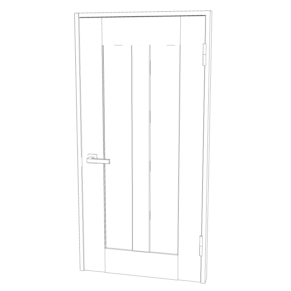 3D_リビングドア【クリスタ用素材】