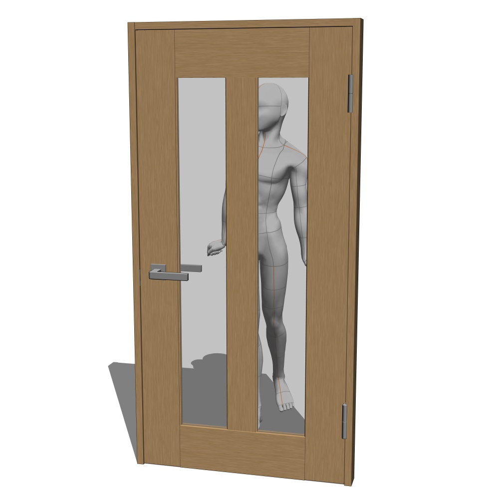 3D_リビングドア【クリスタ用素材】