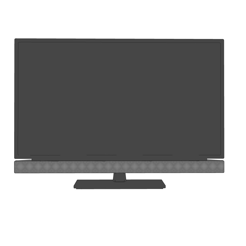 3D_テレビ(32インチ)【クリスタ用素材】