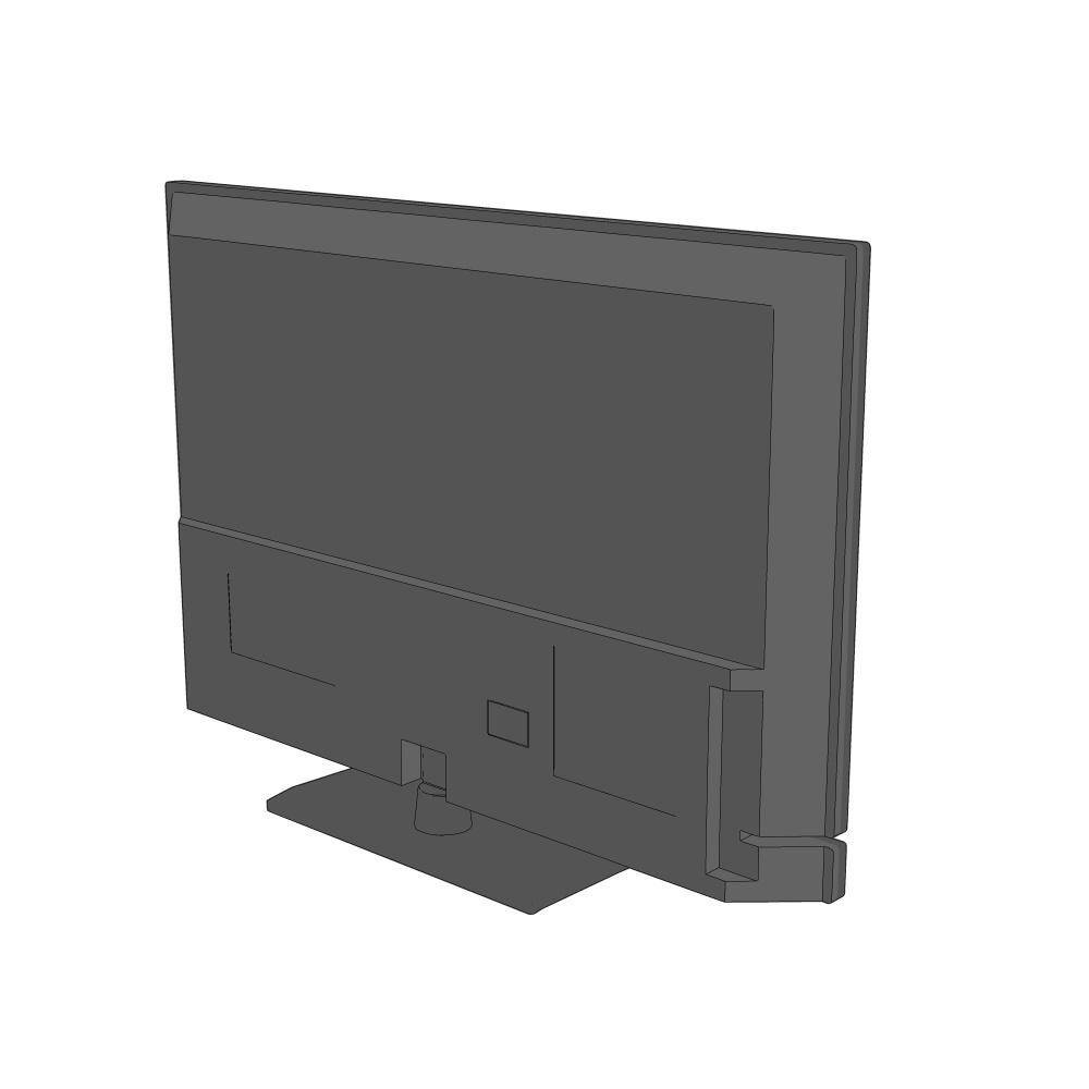 3D_テレビ(32インチ)【クリスタ用素材】