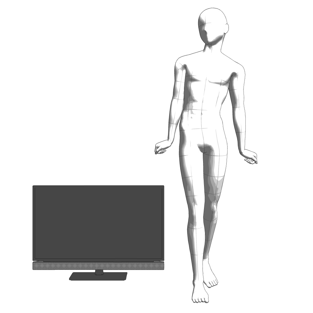 3D_テレビ(32インチ)【クリスタ用素材】