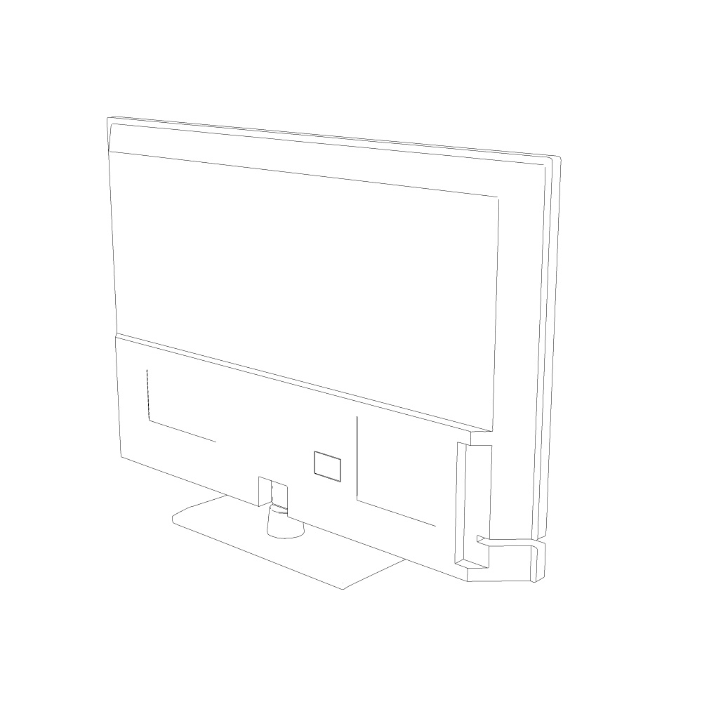 3D_テレビ(32インチ)【クリスタ用素材】