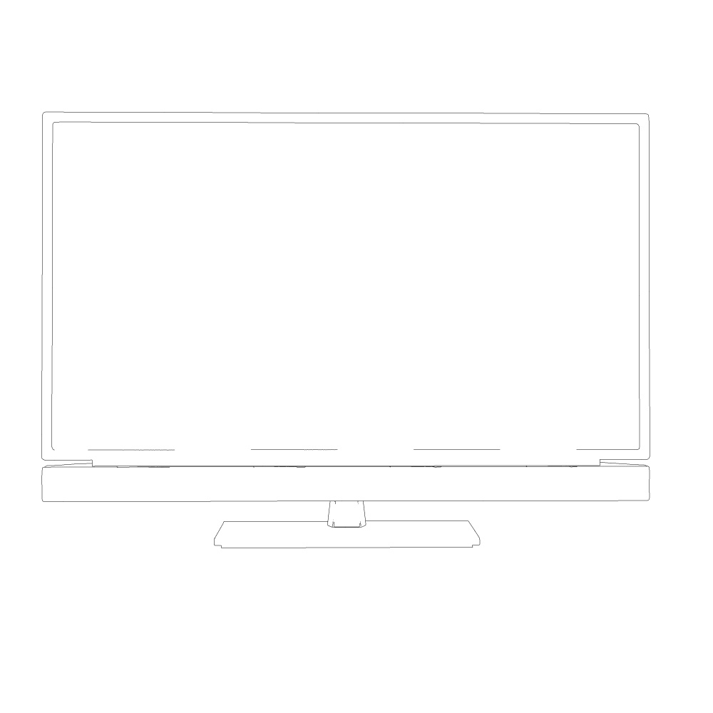 3D_テレビ(32インチ)【クリスタ用素材】