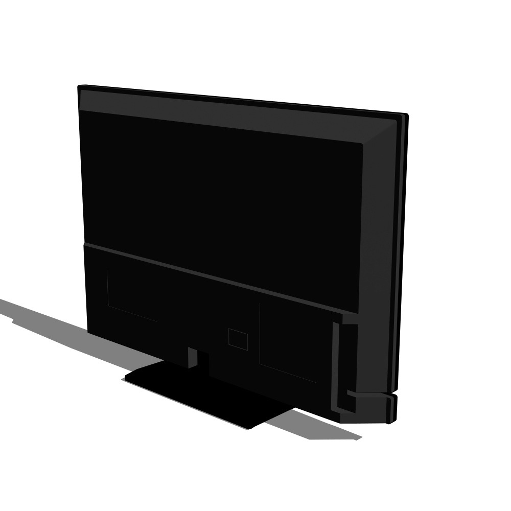 3D_テレビ(32インチ)【クリスタ用素材】