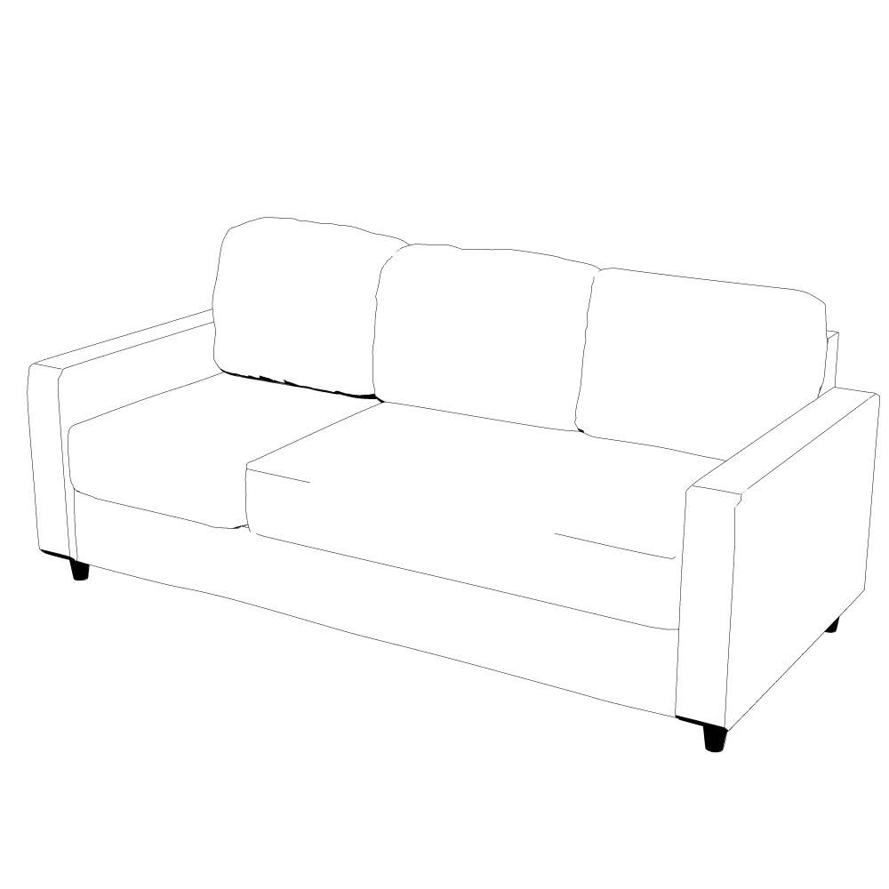 3D_ソファ【クリスタ用素材】