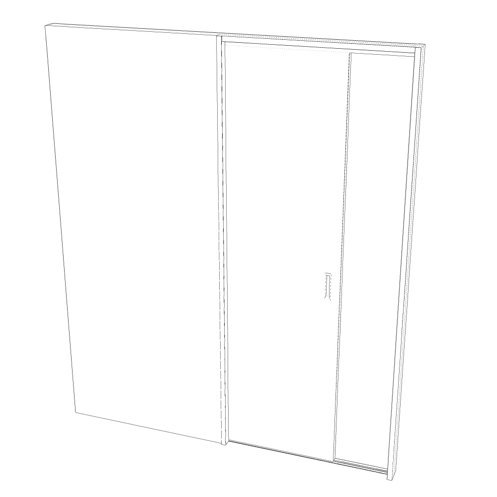 3D_スライドドア【クリスタ用素材】