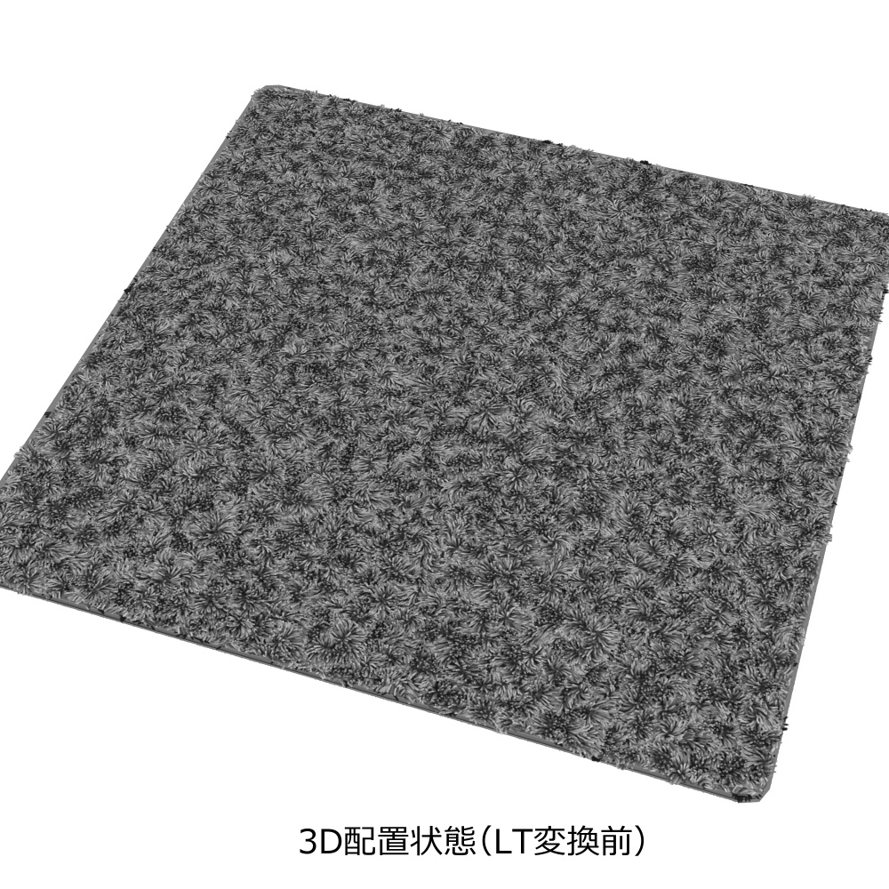 3D_ラグマット(四角)【クリスタ用素材】