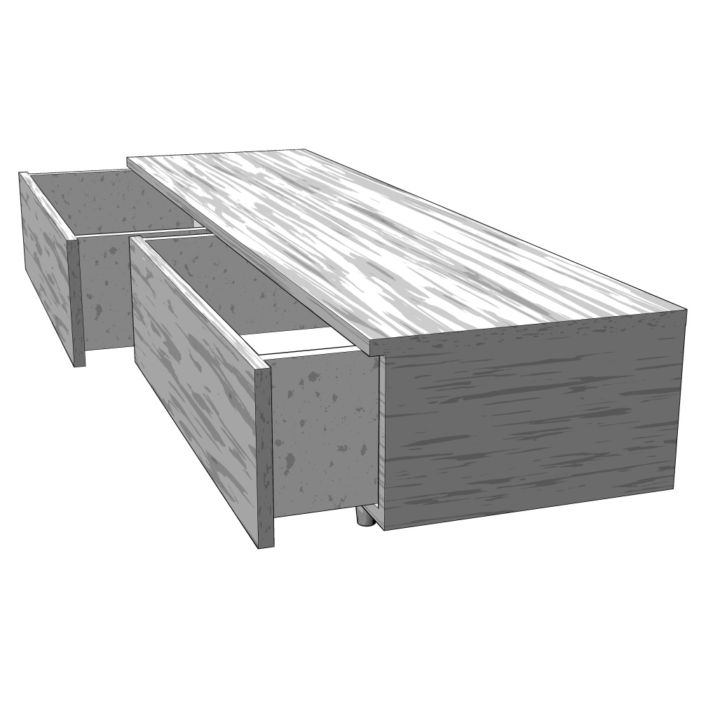 3D_テレビ台【クリスタ用素材】