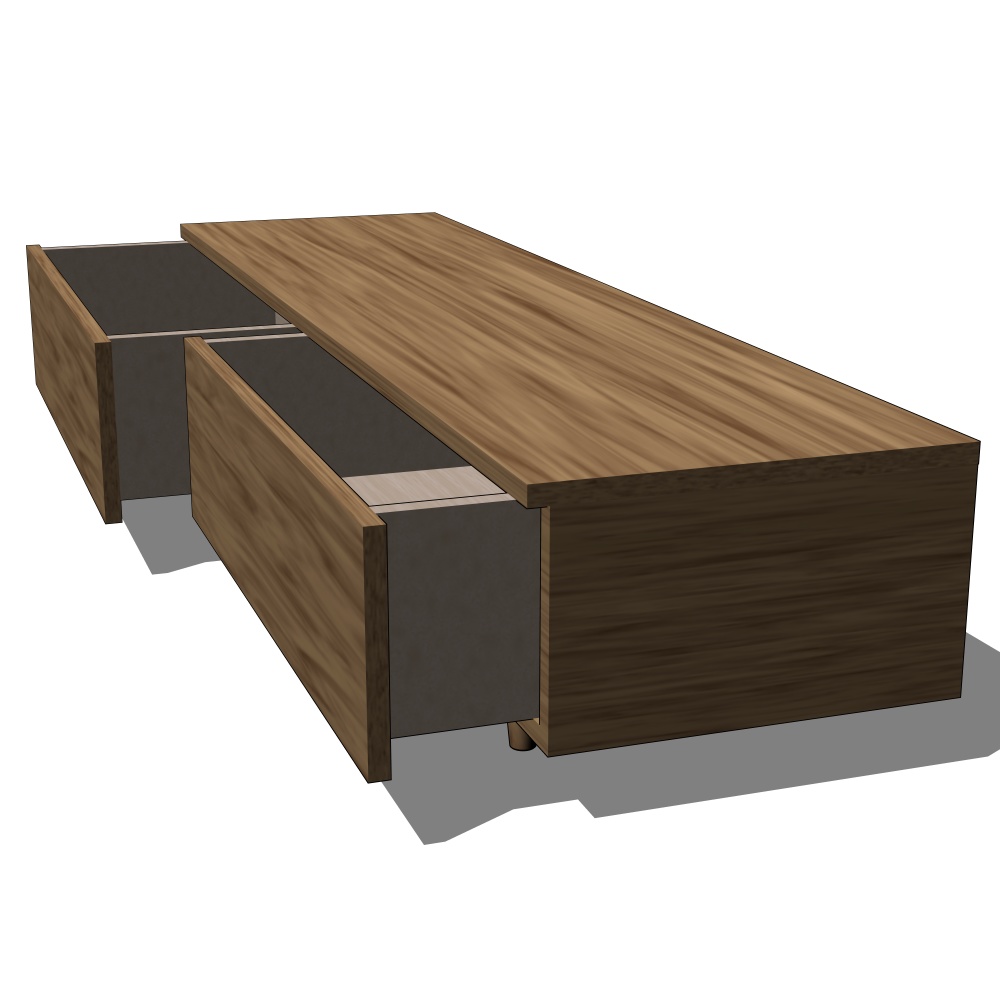 3D_テレビ台【クリスタ用素材】