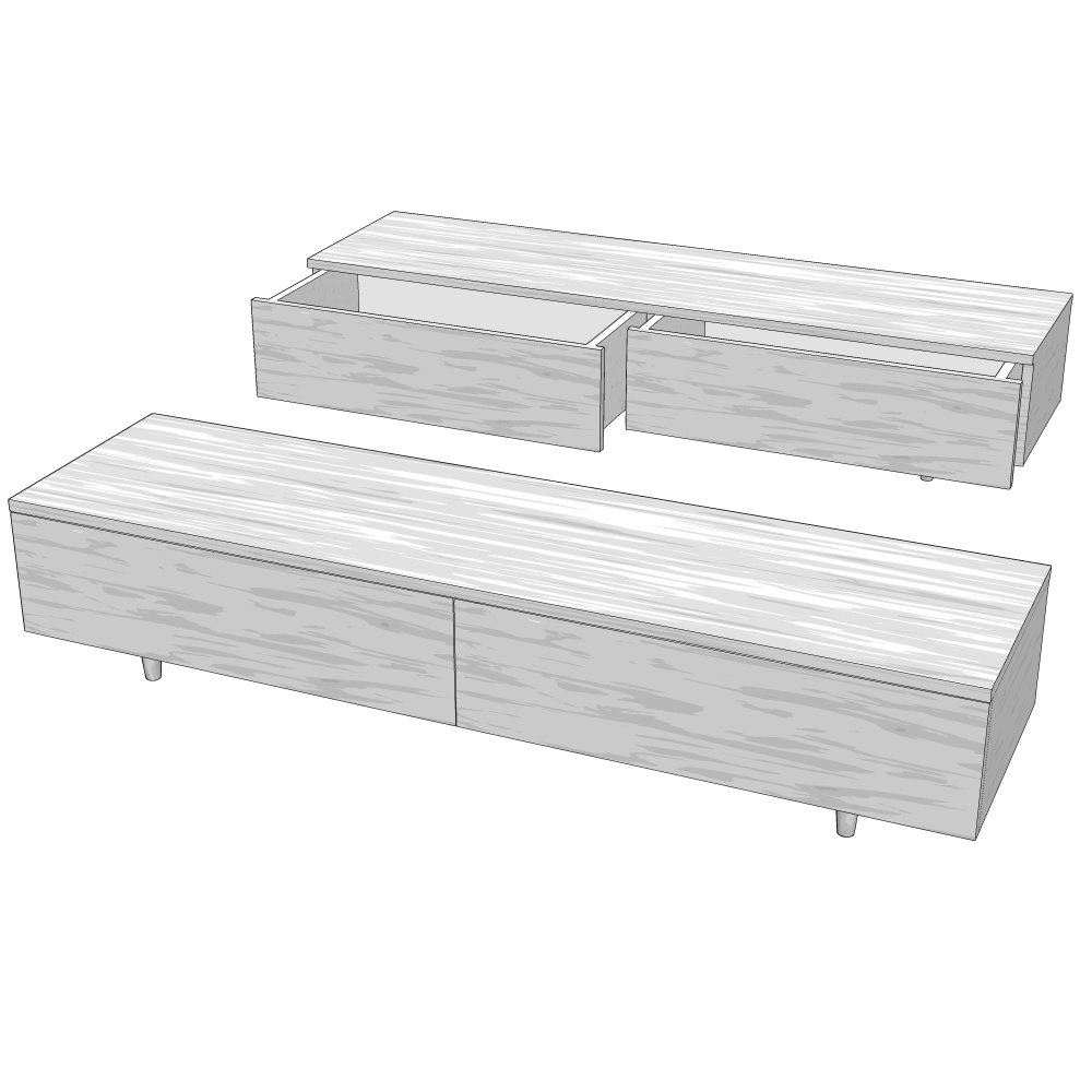 3D_テレビ台【クリスタ用素材】