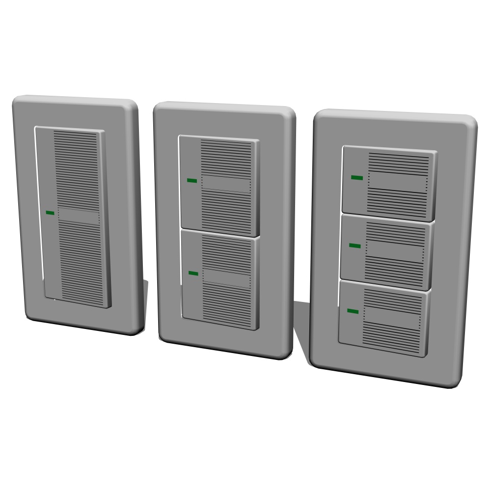 3D_ライトスイッチ【クリスタ用素材】