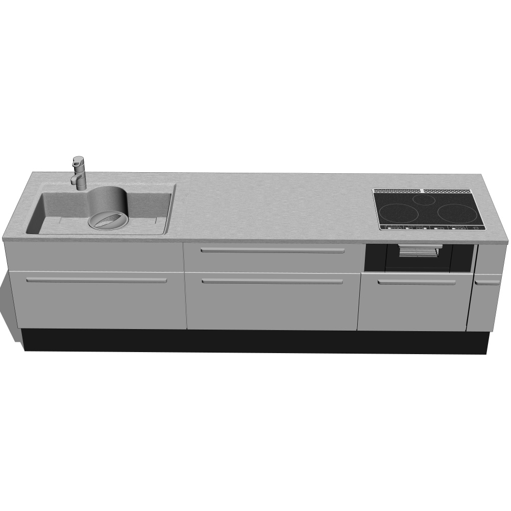 3D_システムキッチン【クリスタ用素材】