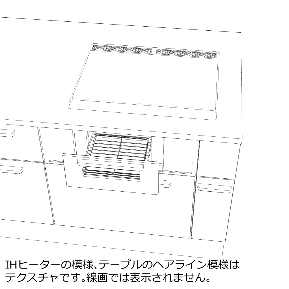 3D_システムキッチン【クリスタ用素材】