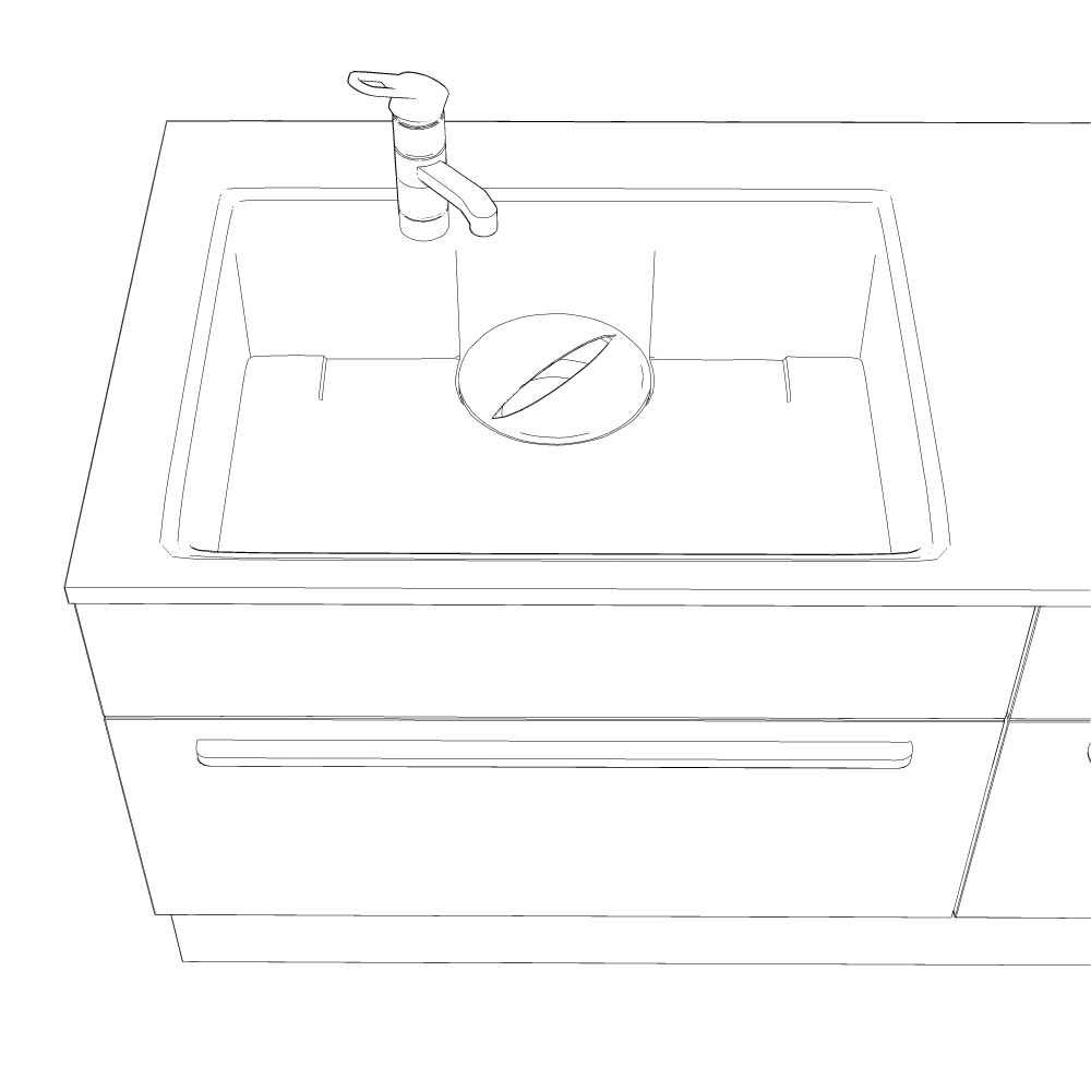 3D_システムキッチン【クリスタ用素材】