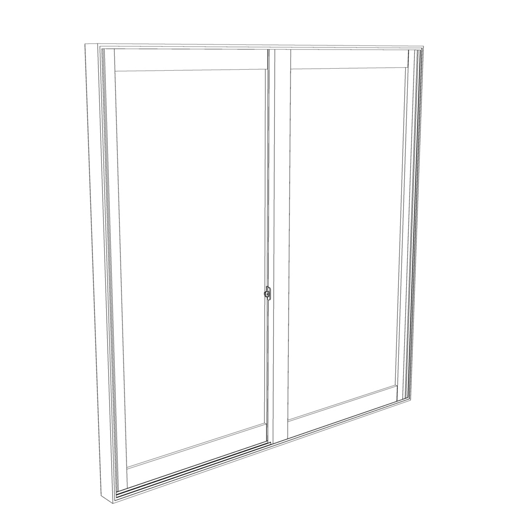 3D_スライド窓【クリスタ用素材】